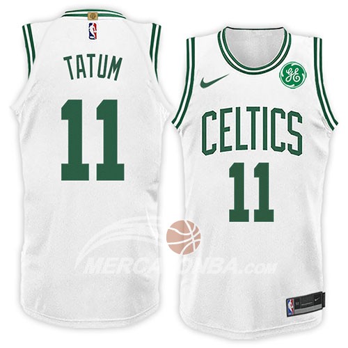Maglia NBA Boston Celtics Jayson Tatum Association 2018 Bianco